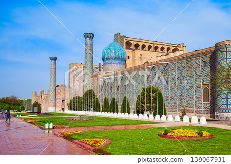 Registan ancient city in Samarkand, Uzbekistan 139067931