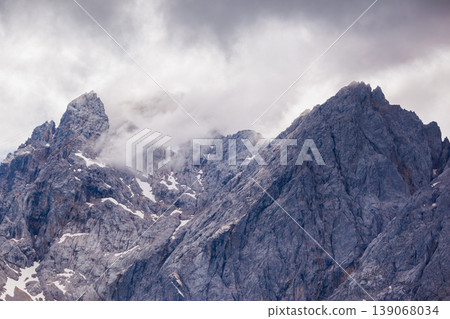 Zugspitze, Alpspitze mountains in Bavaria, Germany 139068034