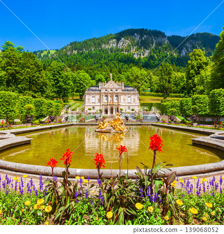 Schloss Linderhof Palace in Bavaria, Germany 139068052