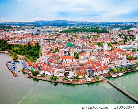 Friedrichshafen aerial panoramic view in Bavaria, Germany Friedrichshafen aerial panoramic view in Bavaria, Germany 139068074
