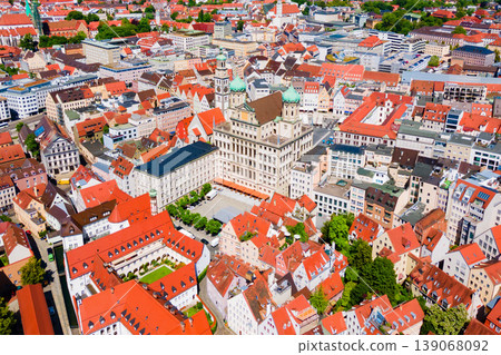 Augsburg old town aerial panoramic view Augsburg old town aerial panoramic view 139068092