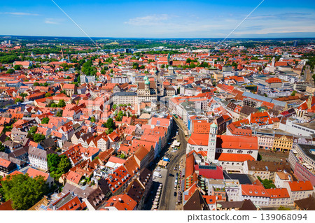 Augsburg old town aerial panoramic view Augsburg old town aerial panoramic view 139068094