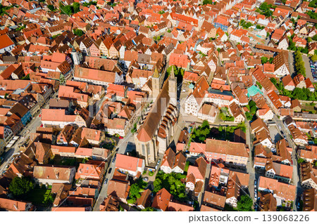 Rothenburg ob der Tauber aerial view Rothenburg ob der Tauber aerial view 139068226