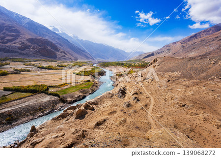 Qah Qaha or Kaakha fortress ruins in Namadgut, Tajikistan 139068272