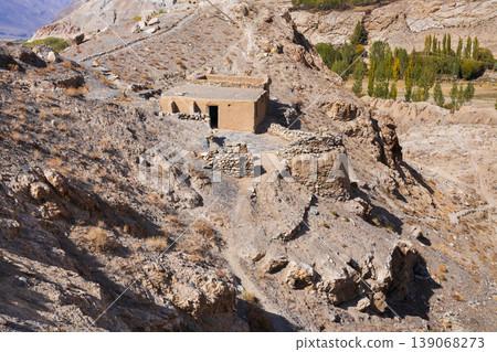 Qah Qaha or Kaakha fortress ruins in Namadgut, Tajikistan 139068273