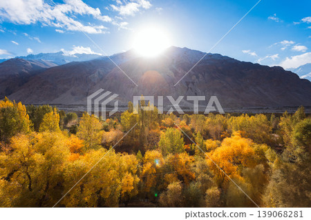 Mountain landscape view from Pamir highway, Tajikistan 139068281