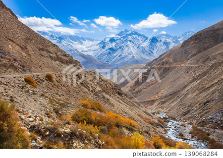 Mountain landscape view from Pamir highway, Tajikistan 139068284