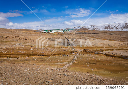 Mountain landscape view from Pamir highway, Tajikistan 139068291