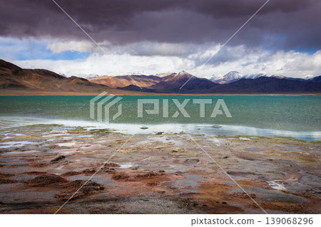 Sasykkul or Sasyk-kul lake in Murghab region, Tajikistan Sasykkul or Sasyk-kul lake in Murghab region, Tajikistan 139068296