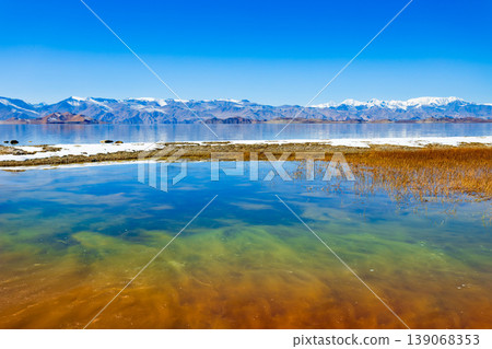 Karakul lake in the Pamir Mountains in Tajikistan Karakul lake in the Pamir Mountains in Tajikistan 139068353