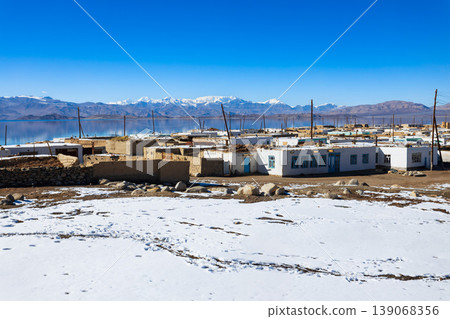 Karakul village in the Murghab region of Tajikistan 139068356