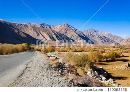 Pamir mountains, view from Pamir Highway, Tajikistan Pamir mountains, view from Pamir Highway, Tajikistan 139068368