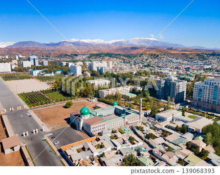 Haji Yaqub Mosque aerial panoramic view, Dushanbe Haji Yaqub Mosque aerial panoramic view, Dushanbe 139068393