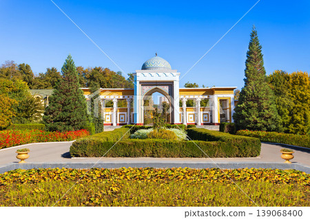 Botanical garden entrance gate in Dushanbe, Tajikistan Botanical garden entrance gate in Dushanbe, Tajikistan 139068400