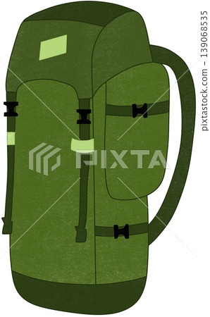 green camping backpack green camping backpack 139068535