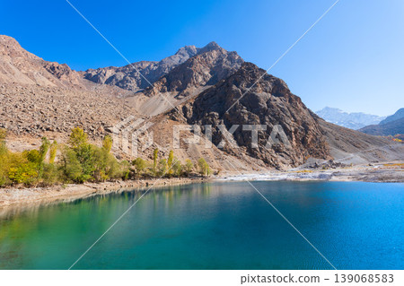 Seven Lakes in Fann mountains in Tajikistan Seven Lakes in Fann mountains in Tajikistan 139068583