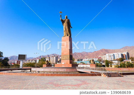 Ismoil Somoni Monument in Khujand city, Tajikistan 139068639