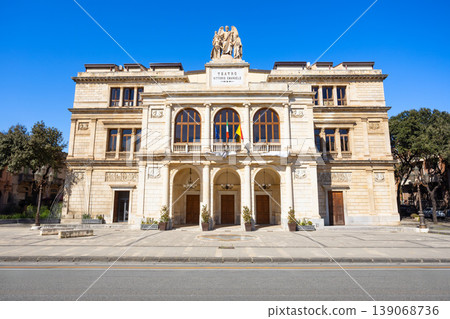Teatro Vittorio Emanuele theatre in Messina, Sicily Teatro Vittorio Emanuele theatre in Messina, Sicily 139068736