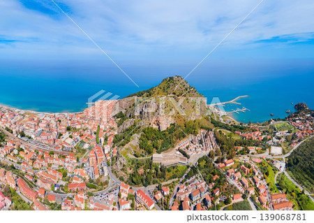 Cefalu city aerial panoramic view in Sicily, Italy Cefalu city aerial panoramic view in Sicily, Italy 139068781