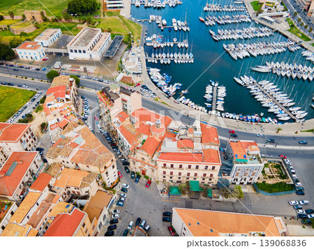 Chiesa di San Sebastiano and Palermo port Chiesa di San Sebastiano and Palermo port 139068836