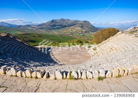 The Greek Theater of Segesta in Cisily The Greek Theater of Segesta in Cisily 139068908