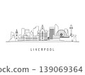 Detailed Liverpool skyline vector illustration. 139069364