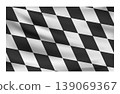 Dynamic checkered pattern symbolizing racing  139069367