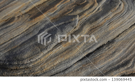 Layered rock formations texture background 139069445