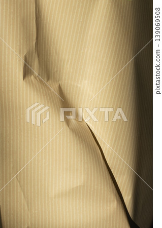 Close up of plastic floral packaging with paper like texture Close up of plastic floral packaging with paper like texture 139069508