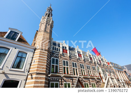 Stadhuis city hall in Alkmaar town centre, Netherlands Stadhuis city hall in Alkmaar town centre, Netherlands 139070272