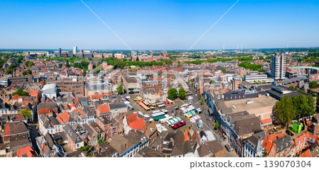 Panoramic aerial view s-Hertogenbosch city, Netherlands Panoramic aerial view s-Hertogenbosch city, Netherlands 139070304