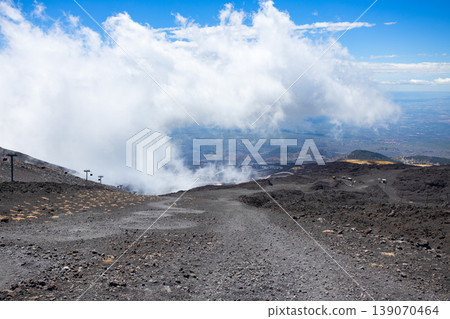 Mount Etna or Etna Volcano near Catania city, Sicily 139070464
