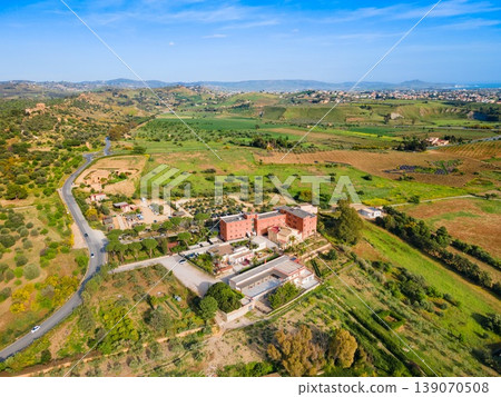 Clinica Sant Anna aerial panoramic view, Agrigento Clinica Sant Anna aerial panoramic view, Agrigento 139070508