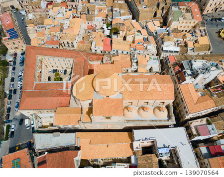 Chiesa del Collegio dei Gesuiti aerial view, Syracuse Chiesa del Collegio dei Gesuiti aerial view, Syracuse 139070564