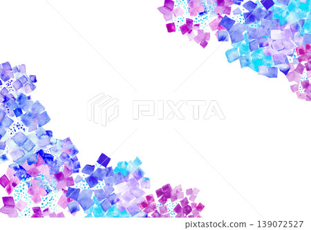Hydrangea Corner Frame Transparent PNG Four-Corner Frame Background Material Pink Hydrangea 139072527