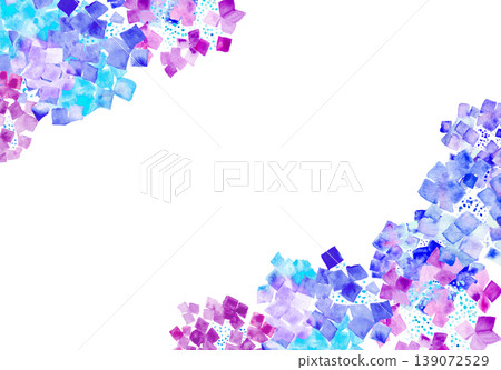 Hydrangea Corner Frame Transparent PNG Four-Corner Frame Background Material Pink Hydrangea 139072529