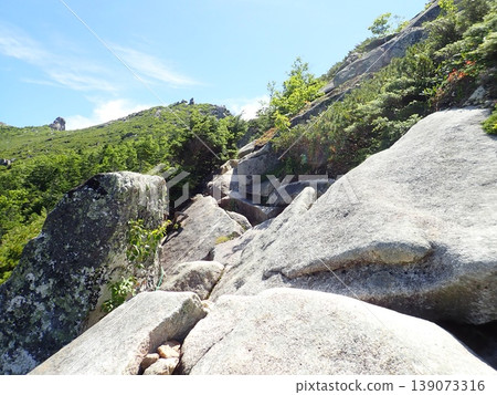 八月下旬的金峰(山梨縣甲府市和北斗市) 八月下旬的金峰(山梨縣甲府市和北斗市) 139073316