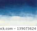 A fantastical watercolor painting in blue and white 139073624