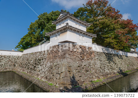 大分縣船井城東外堡西南角塔樓(抵達塔)的景色。 大分縣船井城東外堡西南角塔樓(抵達塔)的景色。 139073722