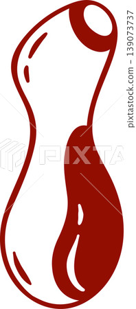 penguin vibrator, adult toys for sex games, simple linear red icon for sex shop, doodle and sketch style penguin vibrator, adult toys for sex games, simple linear red icon for sex shop, doodle and sketch style 139073737