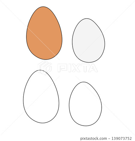 brown and white eggs Logo icon isolated hand drawn illustration. Vector graphic line art. Decorative element for cafe and restaurant menu, banners, posters, invitations, packaging brown and white eggs Logo icon isolated hand drawn illustration. Vector graphic line art. Decorative element for cafe and restaurant menu, banners, posters, invitations, packaging 139073752