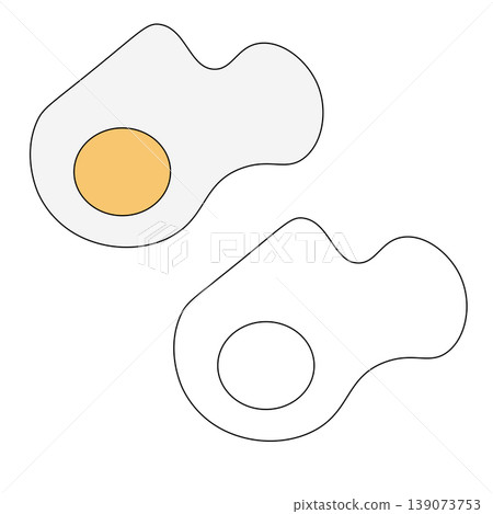 Fried Egg Line Icon Logo icon isolated hand drawn illustration. Vector graphic line art. for Restaurant Cooking and hotel Culinary For logo, web, package, sticker. Fried Egg Line Icon Logo icon isolated hand drawn illustration. Vector graphic line art. for Restaurant Cooking and hotel Culinary For logo, web, package, sticker. 139073753