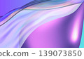 Abstract 3d rendering creating a modern digital art background with holographic iridescent colors, fluid vibrant gradients, and smooth flowing shapes 139073850