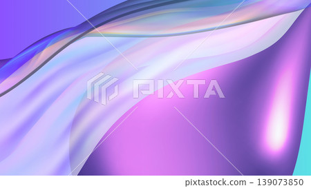 Abstract 3d rendering creating a modern digital art background with holographic iridescent colors, fluid vibrant gradients, and smooth flowing shapes Abstract 3d rendering creating a modern digital art background with holographic iridescent colors, fluid vibrant gradients, and smooth flowing shapes 139073850
