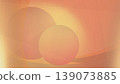 Abstract 3d shapes forming a vibrant geometric composition with soft orange and peach gradient circles conveying warmth, texture, and modern conceptual art 139073885