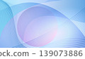 Minimal background blending smooth blue and purple gradients with dynamic flowing lines and overlapping transparent geometric shapes representing modern digital computing and technological data 139073886