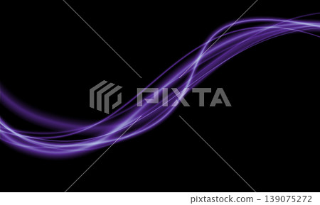 Abstract purple speed light lines neon curve glowing movement on black background vector 139075272