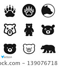Bear Icon Vector Template Illustration 139076718