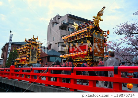 Takayama Festival at a spring evening, Gifu Takayama Festival at a spring evening, Gifu 139076734