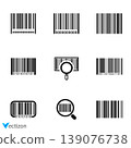 Barcode Icon isolated on white background. Vector icon. 139076738